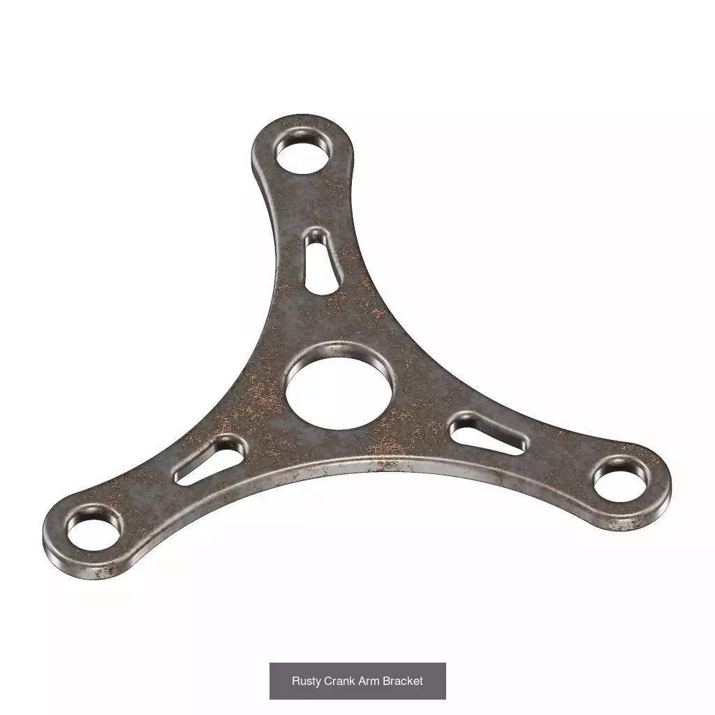 PREMIUM RUSTY BRACKET PACK 3D Model Collection_2