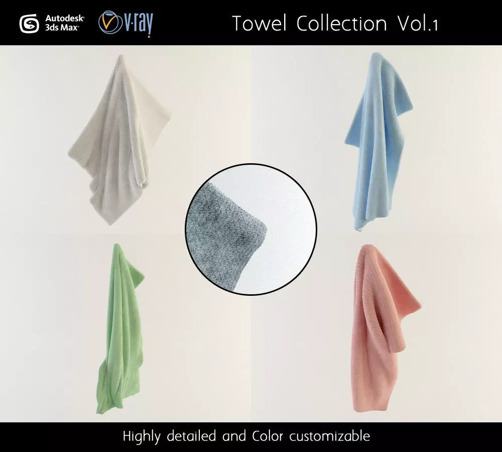 Towel Collection Vol 1 3D model_0