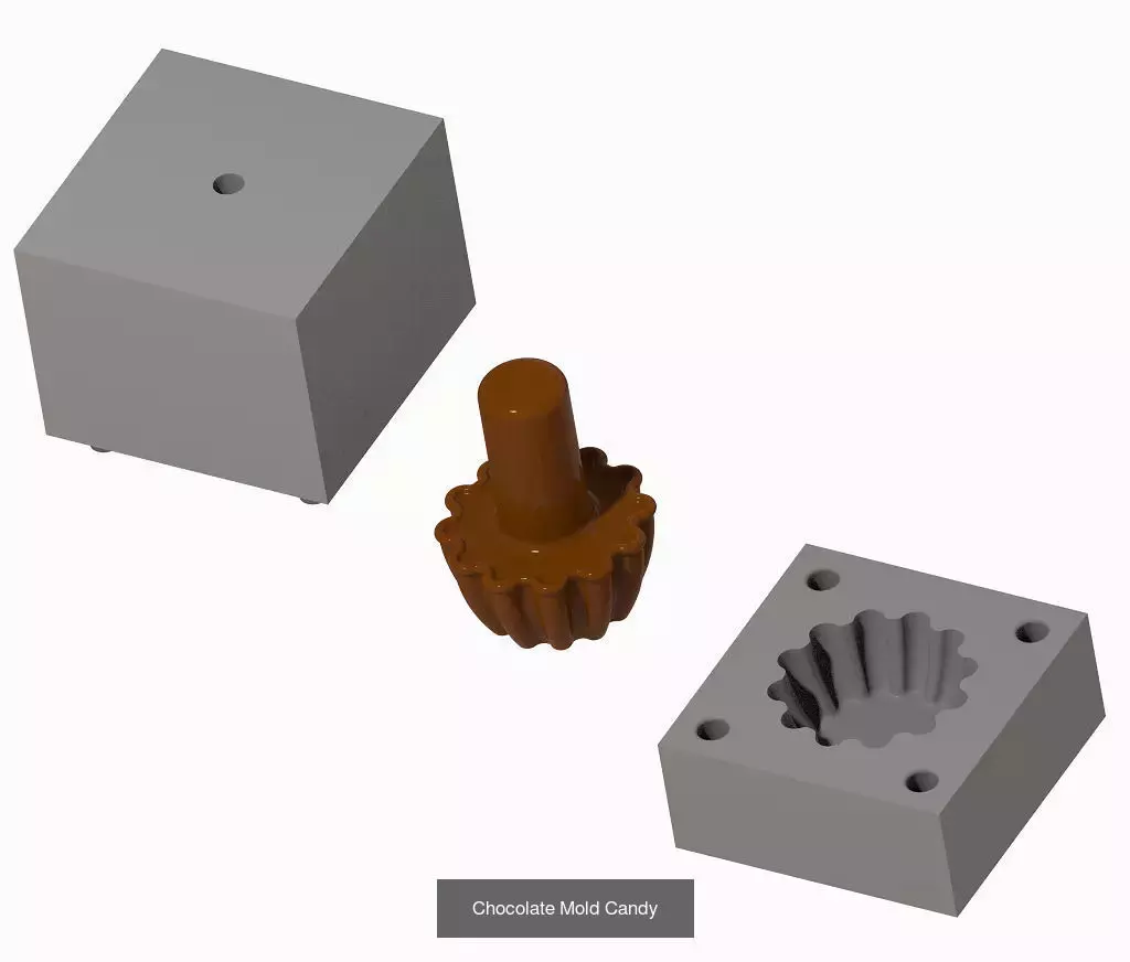 PREMIUM CHOCOLATE MOLD PACK 3D Model Collection_10