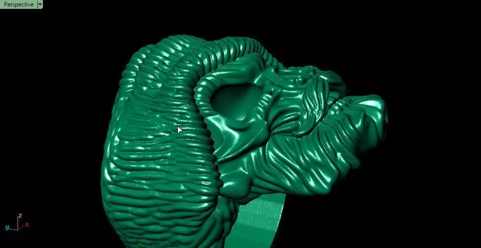 Skull ring 3D print model_4