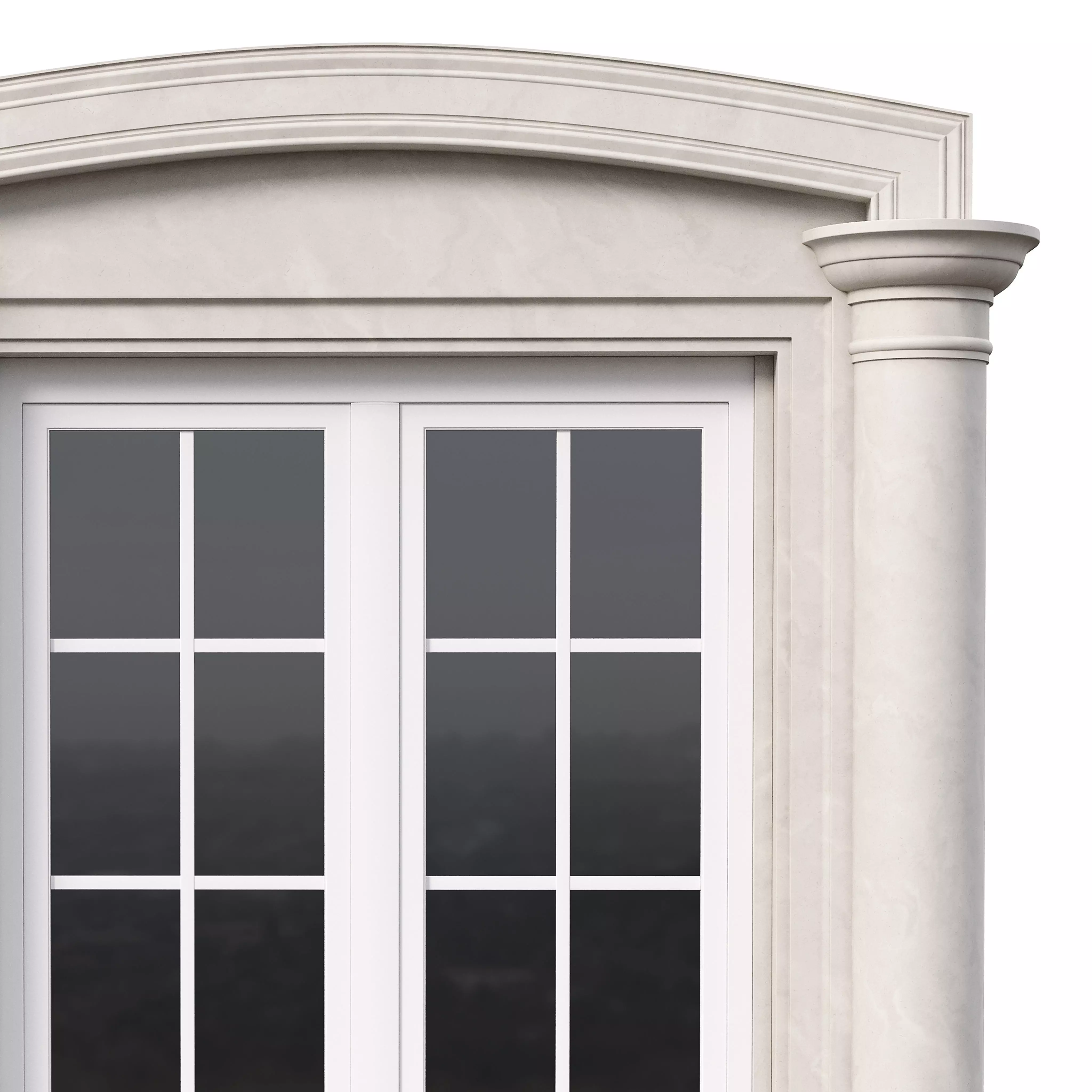 Architectural Classic Window 3D Model 14 3D model_4