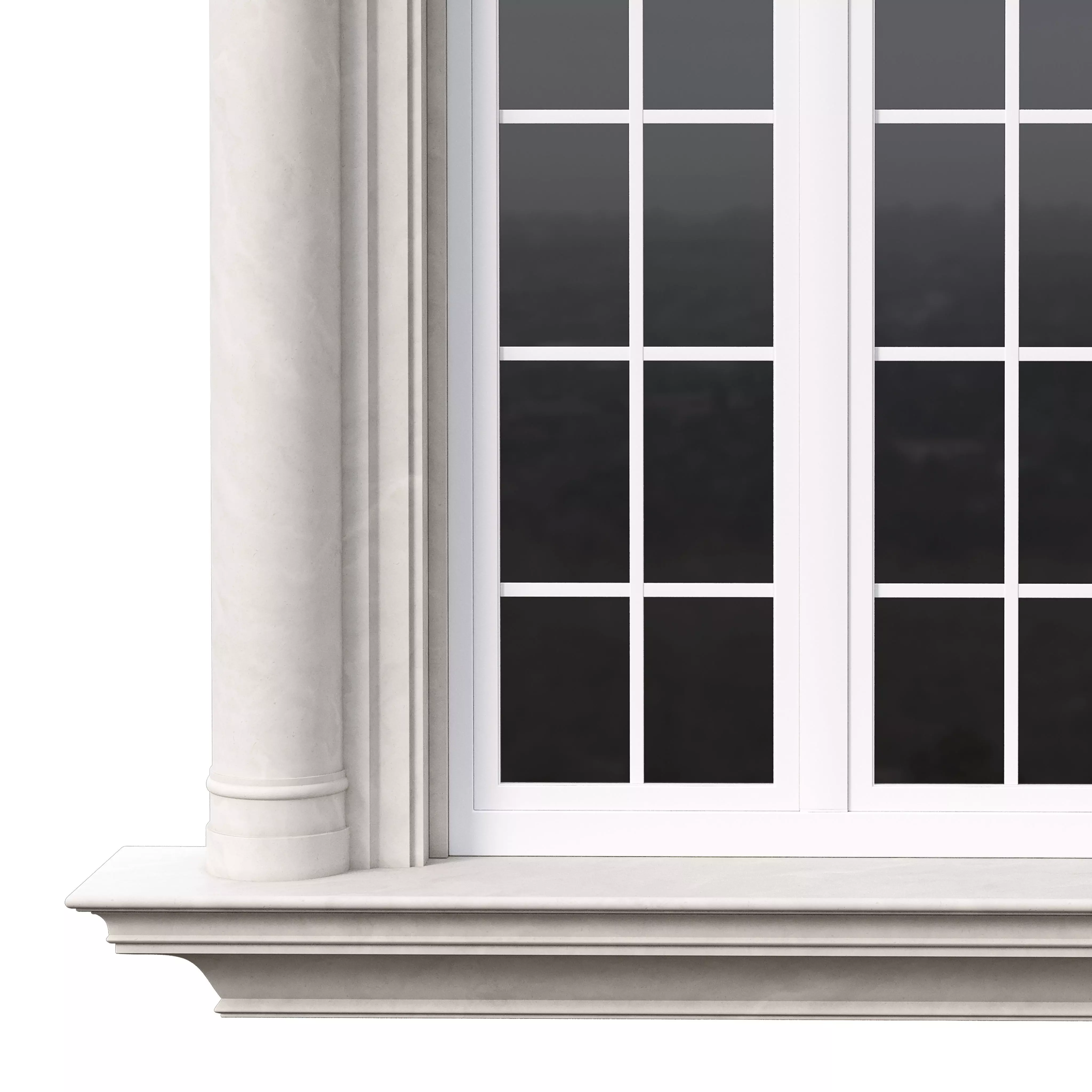 Architectural Classic Window 3D Model 14 3D model_5