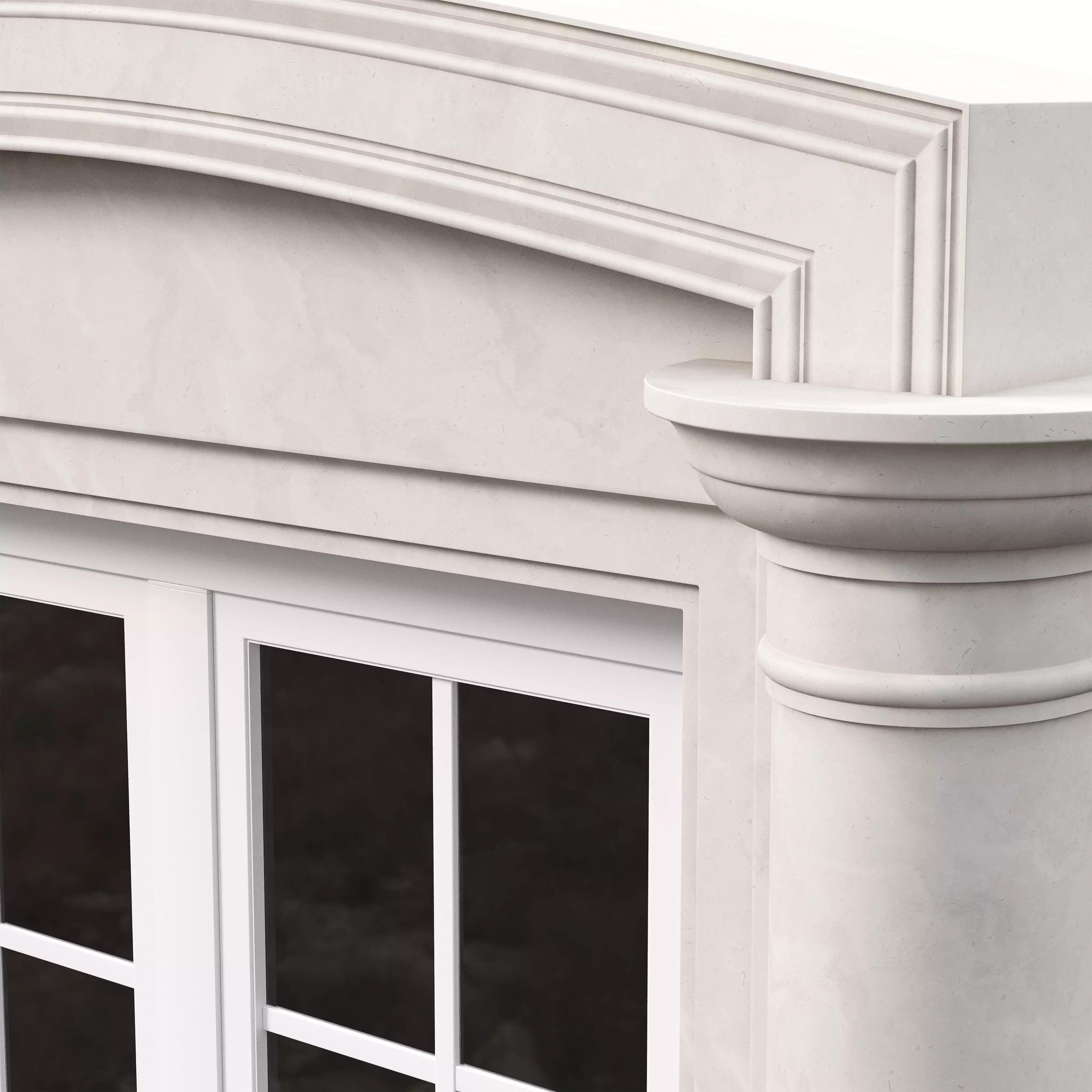 Architectural Classic Window 3D Model 14 3D model_3