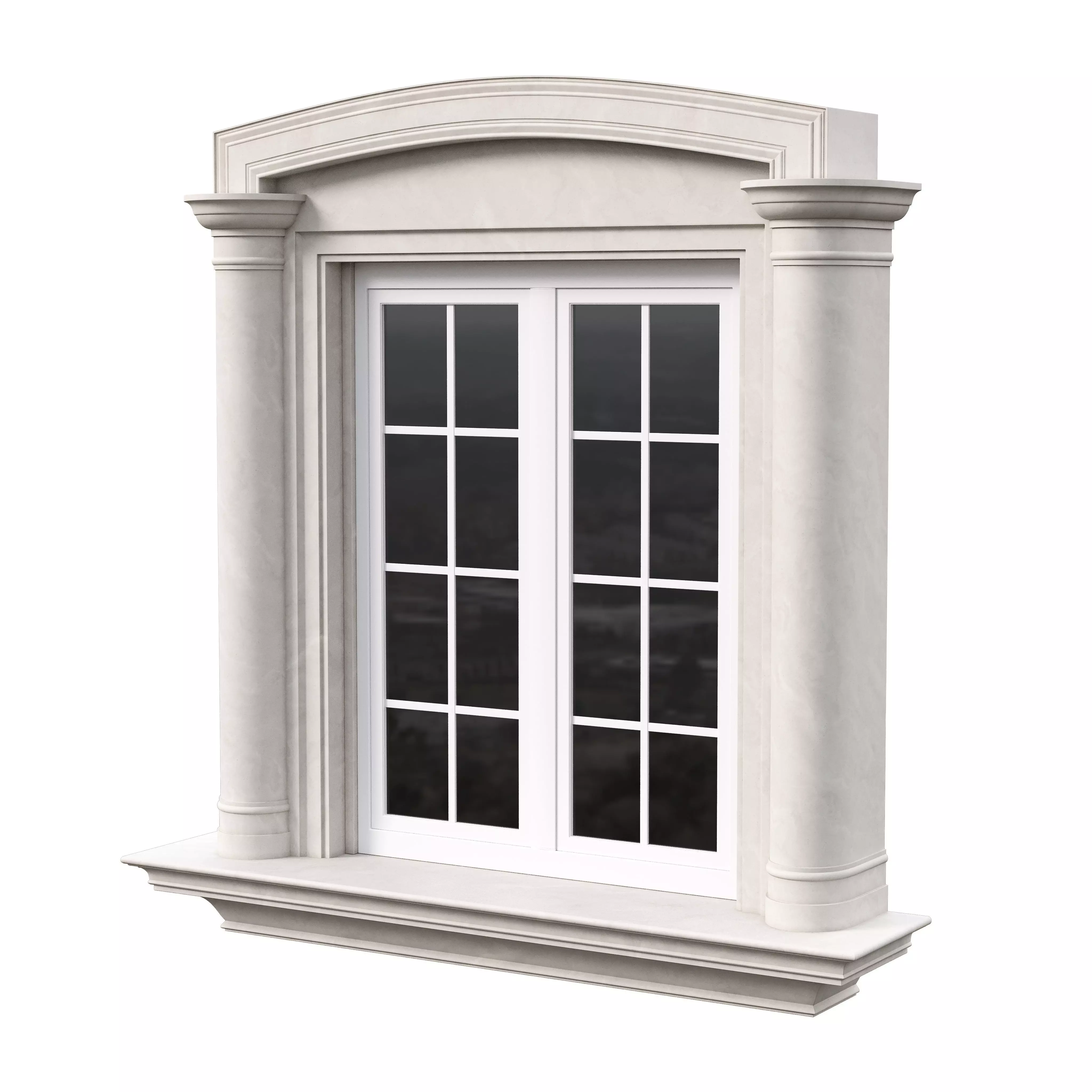 Architectural Classic Window 3D Model 14 3D model_0