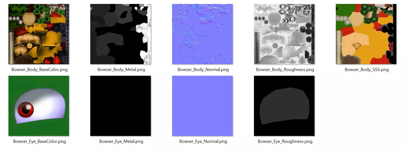 Bowser - Mario Low-poly 3D model_5