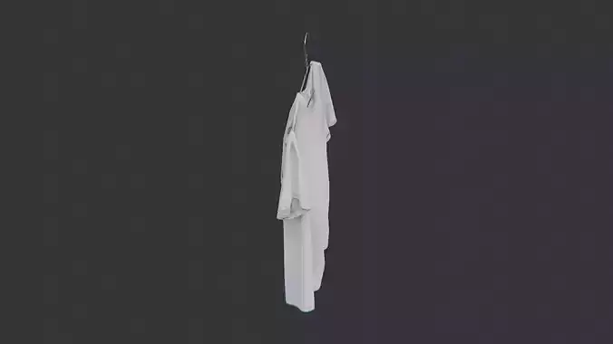 Workout Shirt On Hanger Black Fabric