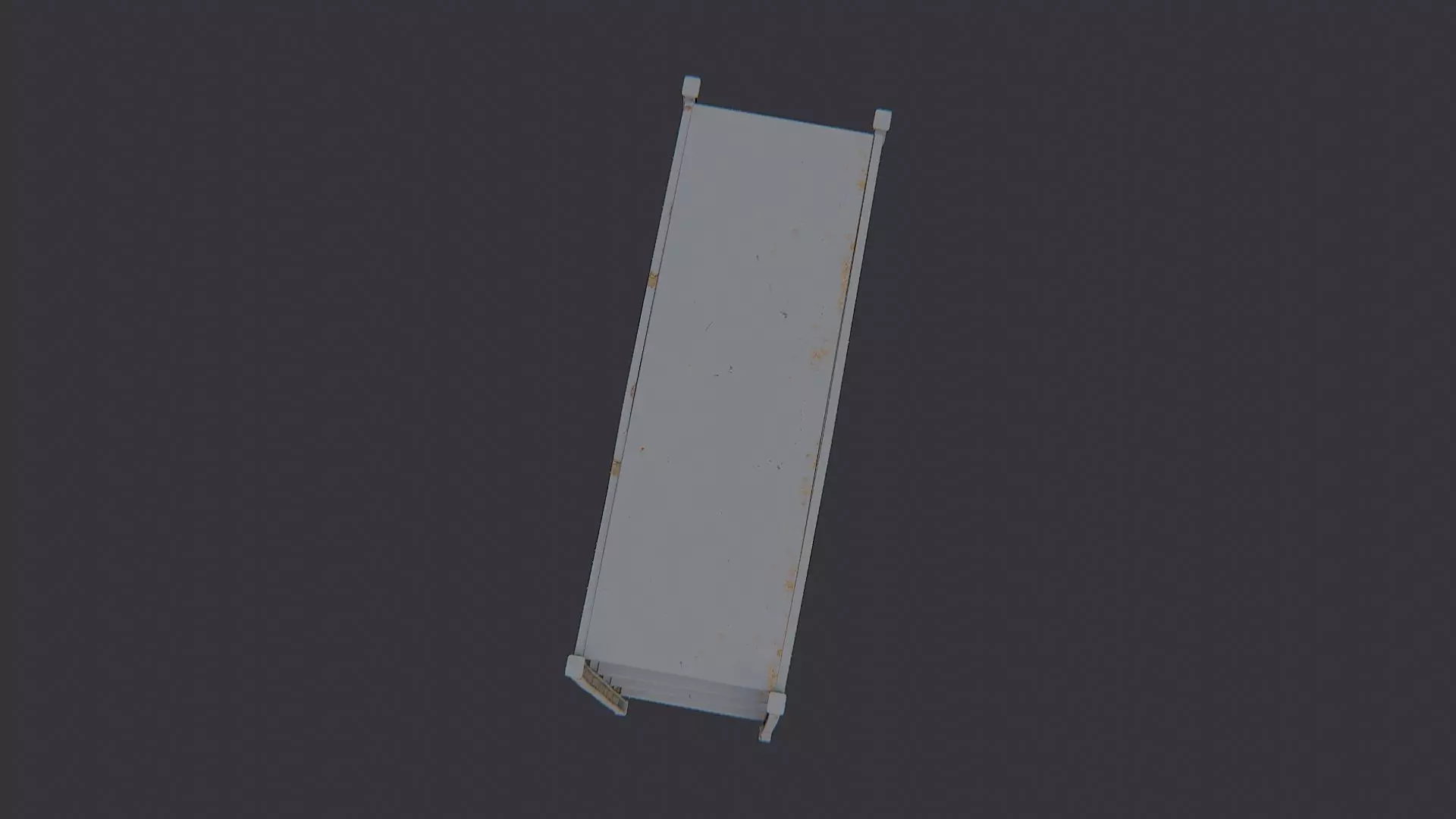 Garage Metal Shelving Unit 4-Tier Rack Low-poly 3D model_4