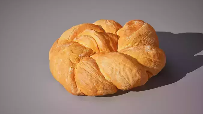 Wheat Bread 5K triangles 4K PBR textures Low-poly 3D model 4