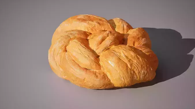 Wheat Bread 5K triangles 4K PBR textures Low-poly 3D model 3