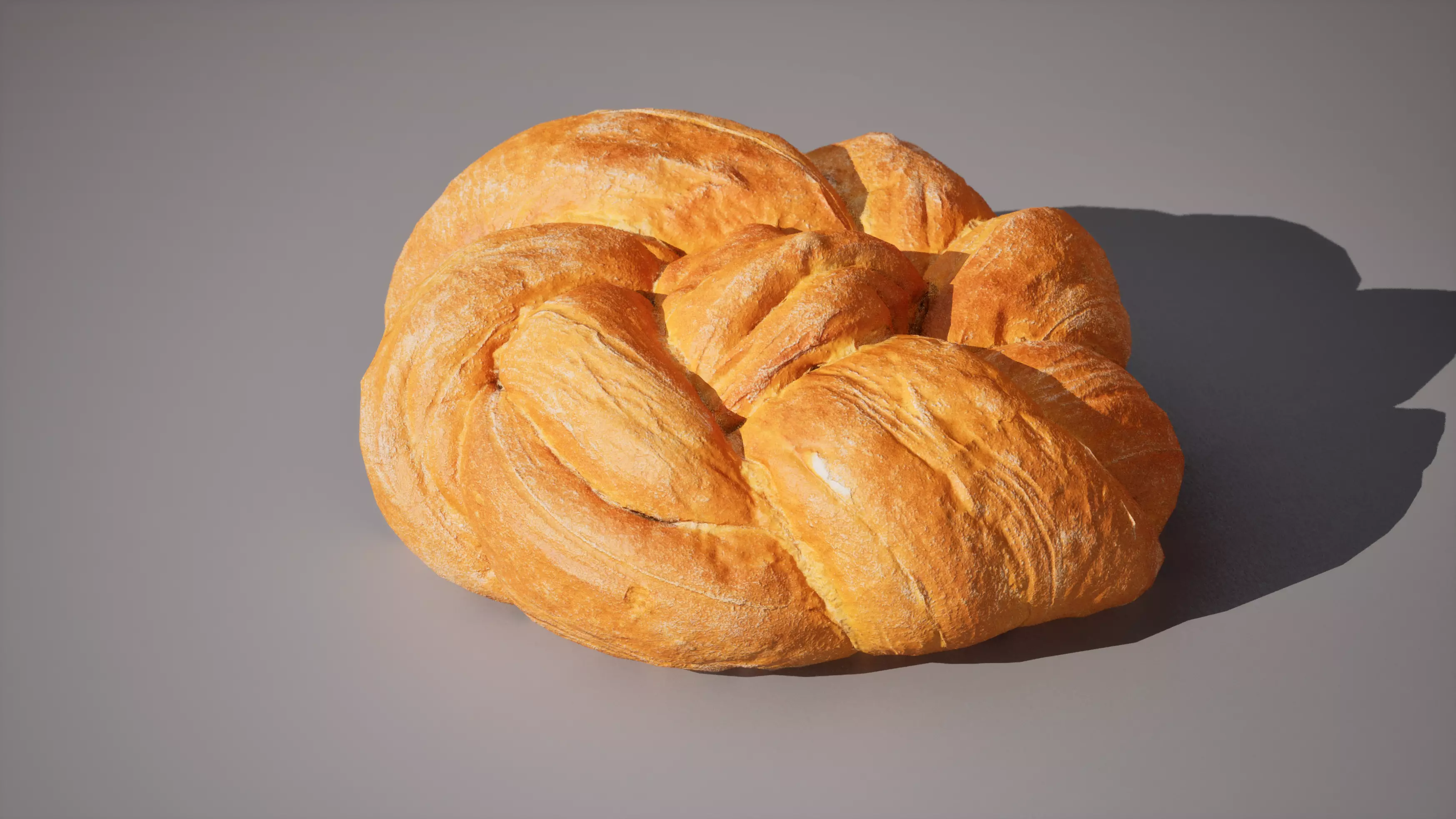 Wheat Bread 5K triangles 4K PBR textures Low-poly 3D model_2