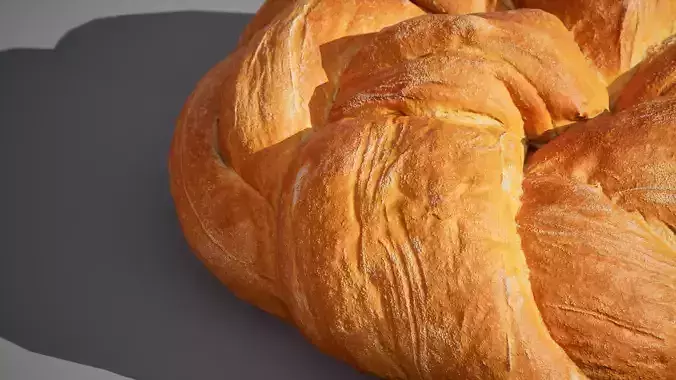 Wheat Bread 5K triangles 4K PBR textures Low-poly 3D model 6