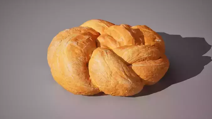 Wheat Bread 5K triangles 4K PBR textures Low-poly 3D model 2