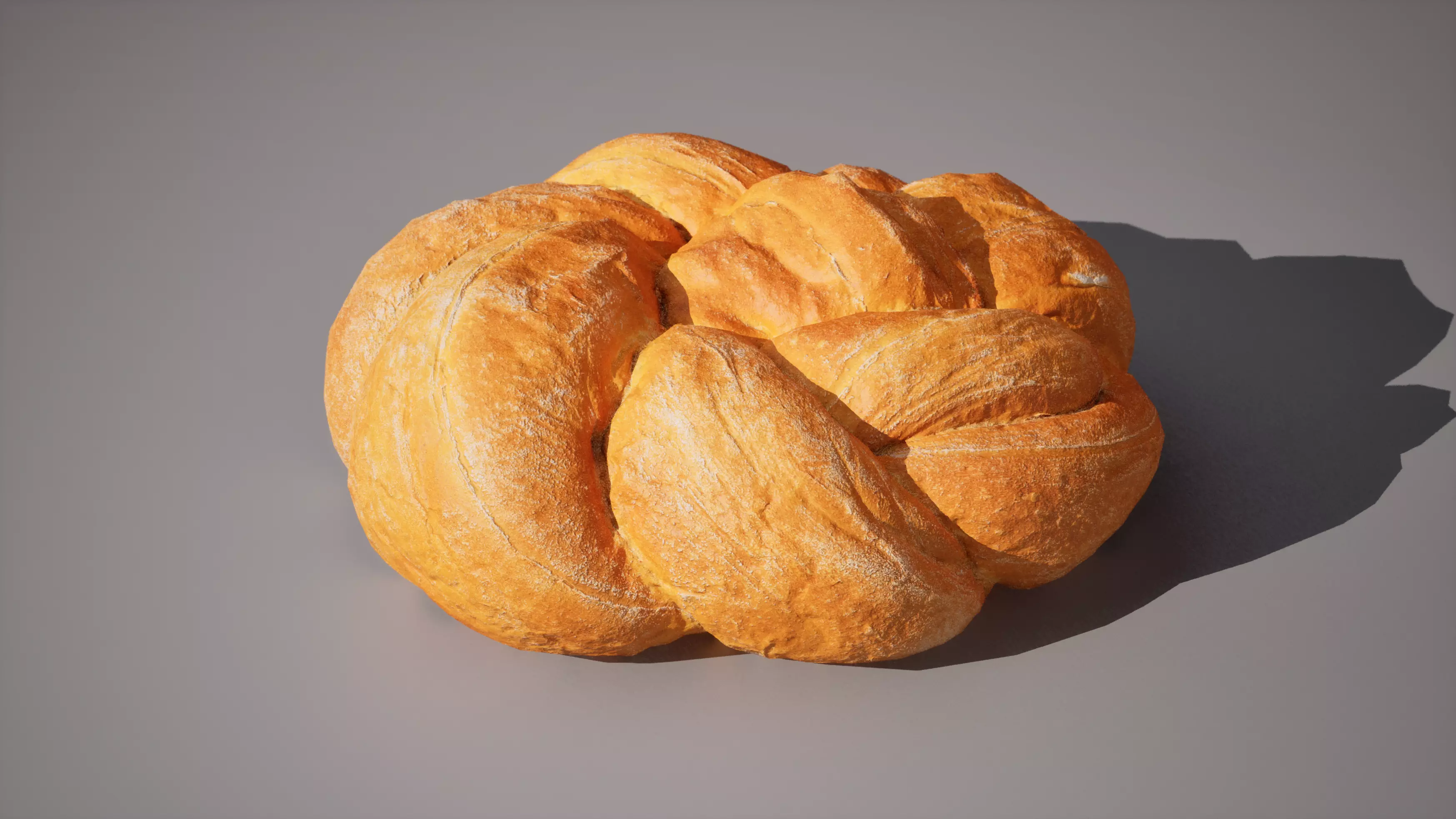 Wheat Bread 5K triangles 4K PBR textures Low-poly 3D model_1