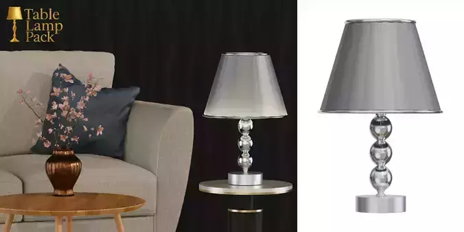 Table Lamp Pack 3D model 7