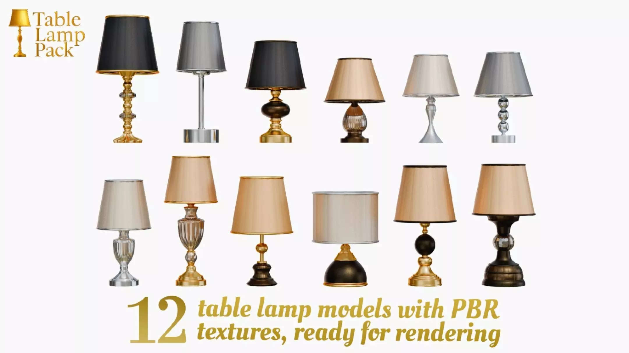 Table Lamp Pack 3D model