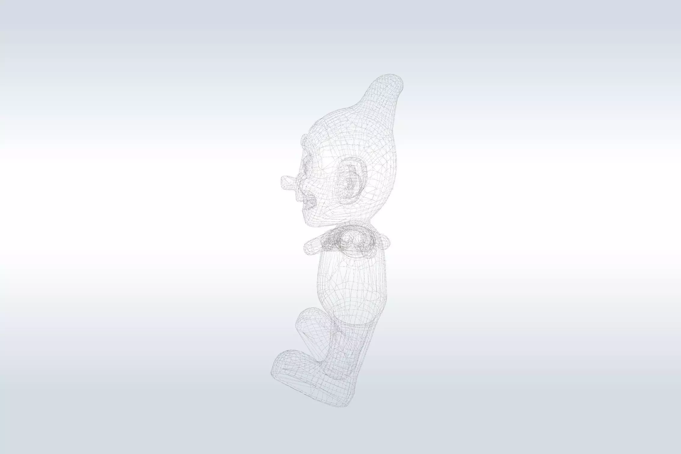 Cheerful Ghost Boy Character 3D model_6