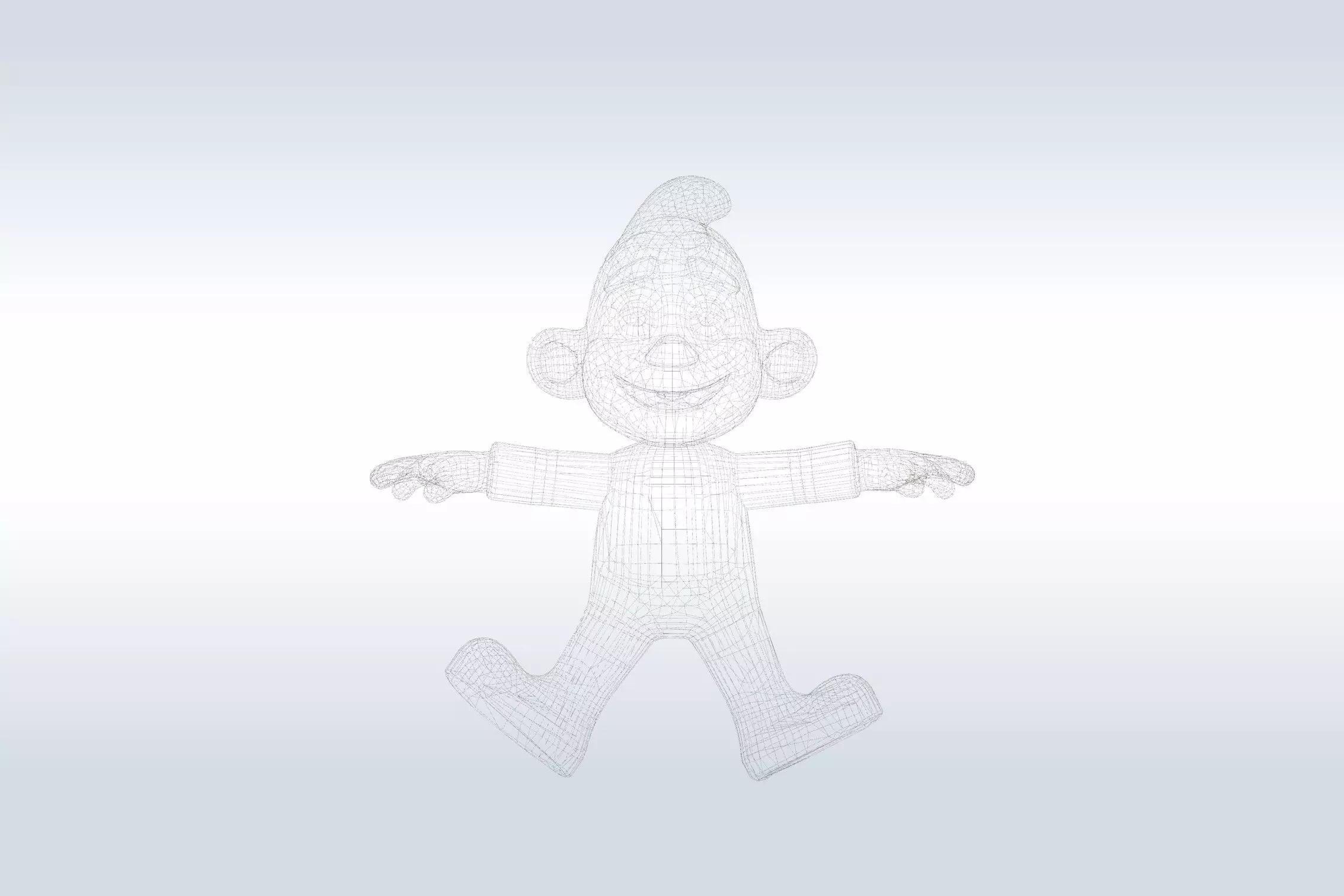 Cheerful Ghost Boy Character 3D model_2