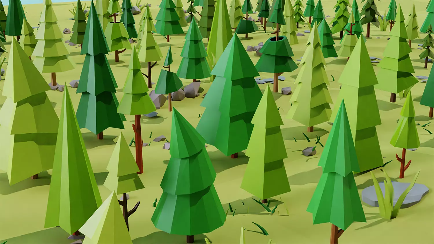 Tree Kitbash VOL02 Free 3D model_2