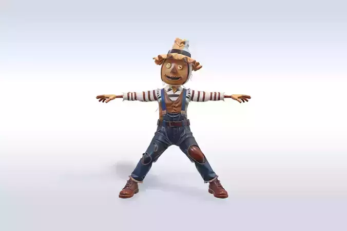 Adorable Scarecrow Halloween Character