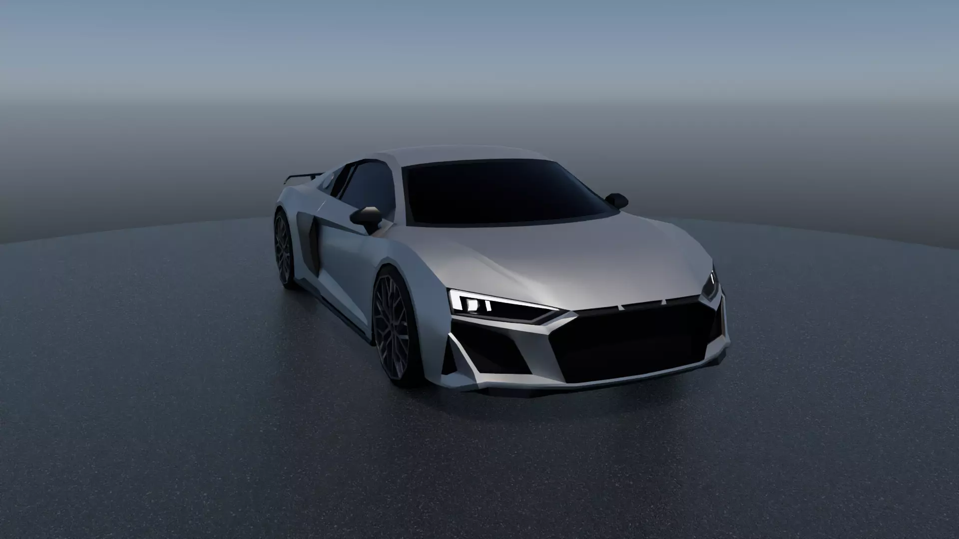 Audi R8 3d low-poly Model Low-poly 3D model_0