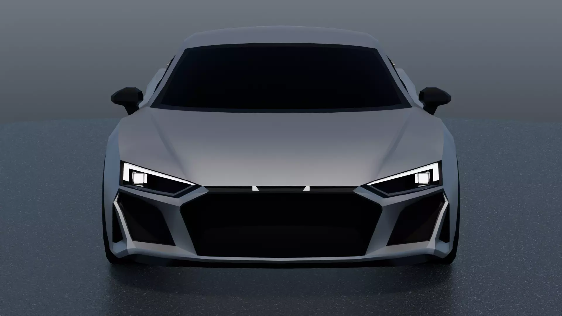 Audi R8 3d low-poly Model Low-poly 3D model_6