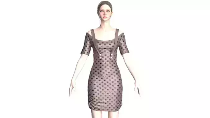 Girls Fashion Party Dress V2