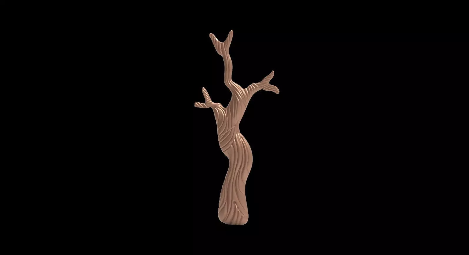 Tree Branch Pendant 3D Printable Model 3D print model