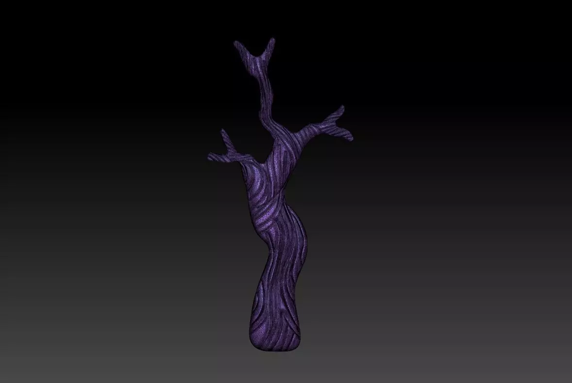 Tree Branch Pendant 3D Printable Model 3D print model_11