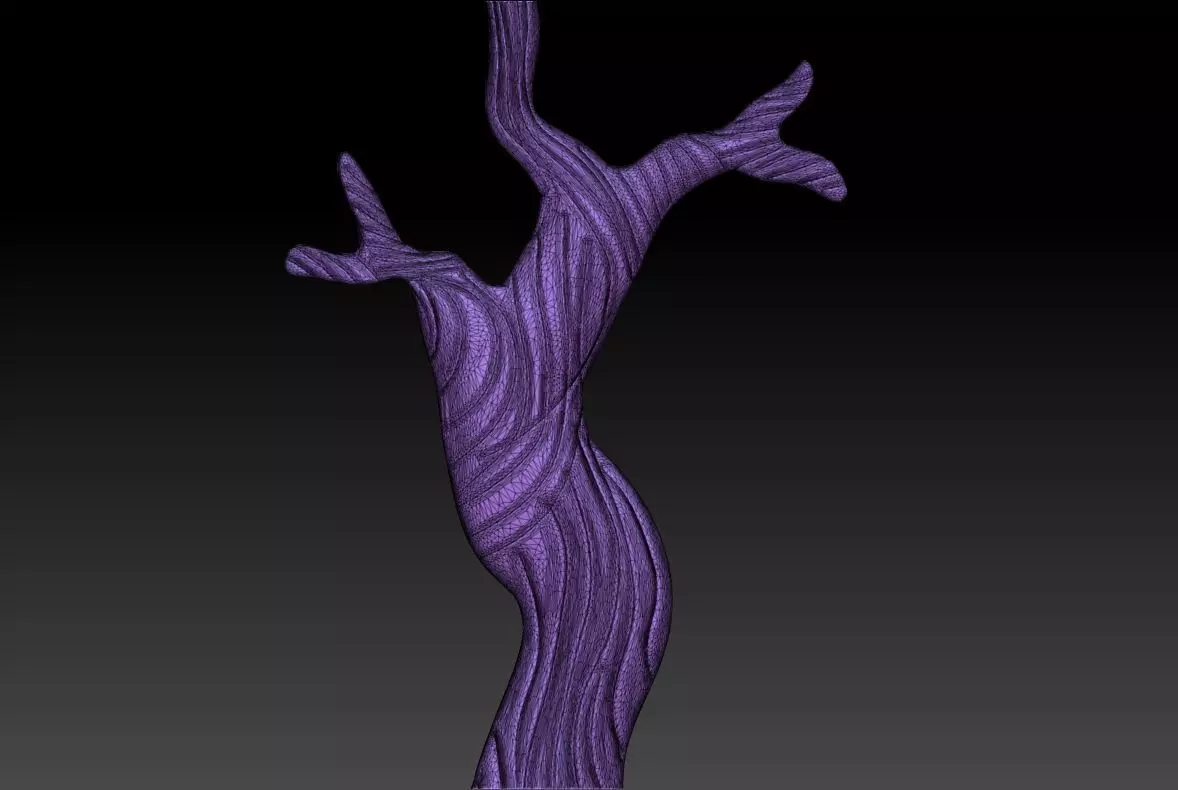 Tree Branch Pendant 3D Printable Model 3D print model_12