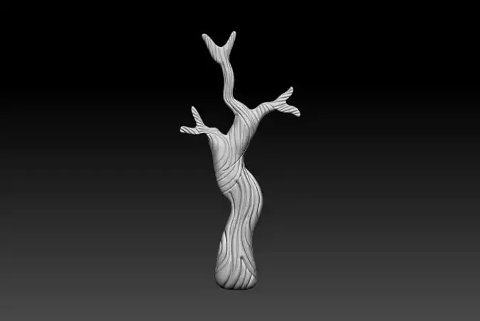 Tree Branch Pendant 3D Printable Model