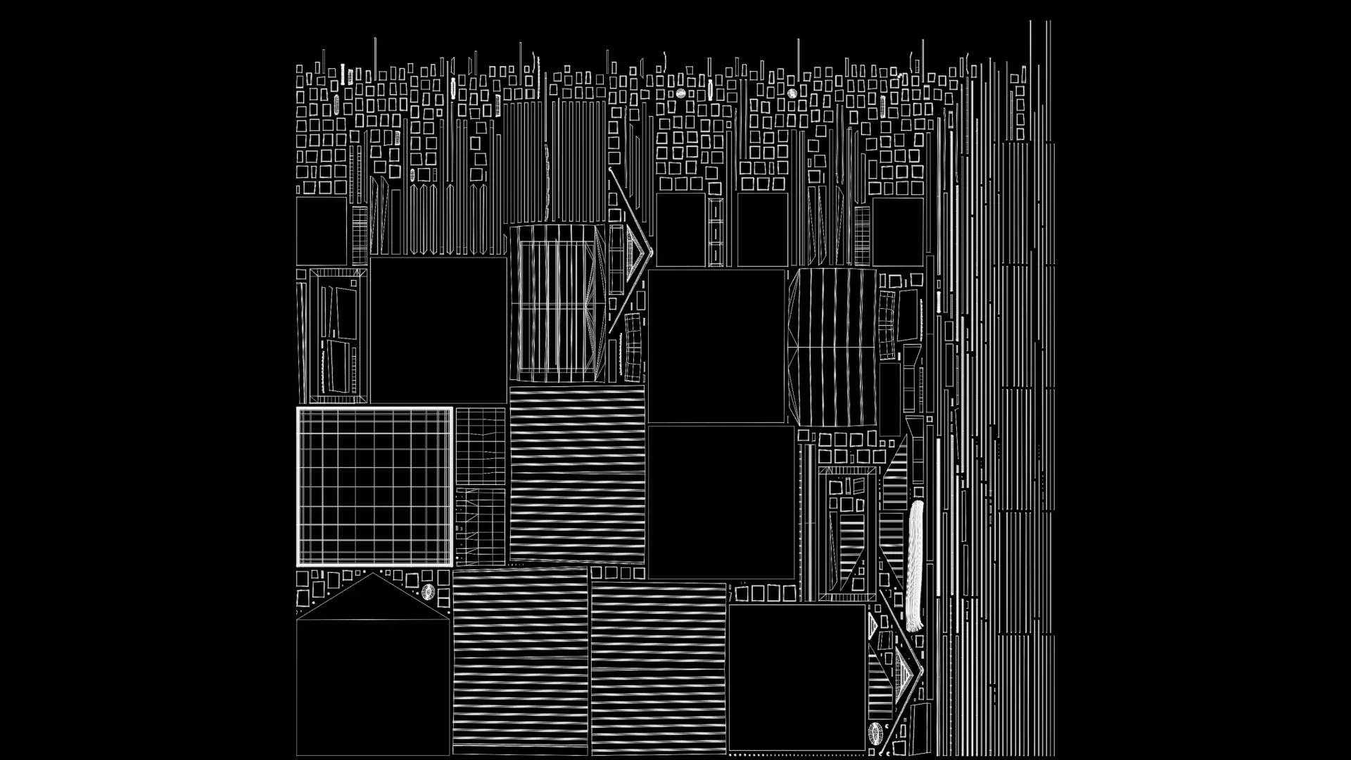 Exterior Sci-Fi House Tech Cube Futuristic Building 3D model_11