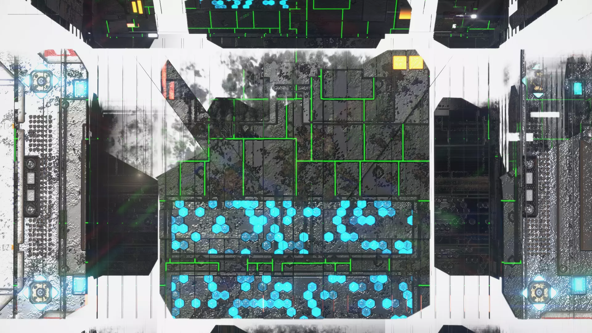 Exterior Sci-Fi House Tech Cube Futuristic Building 3D model_5