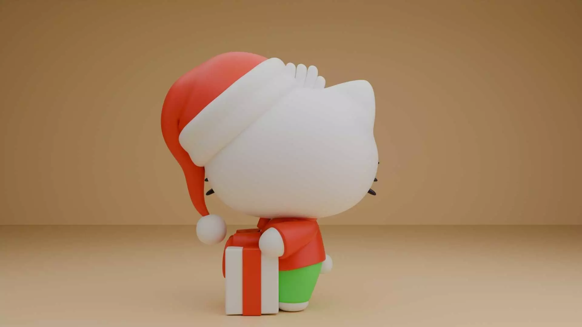 Dear Daniel Christmas figure  3D print model_4