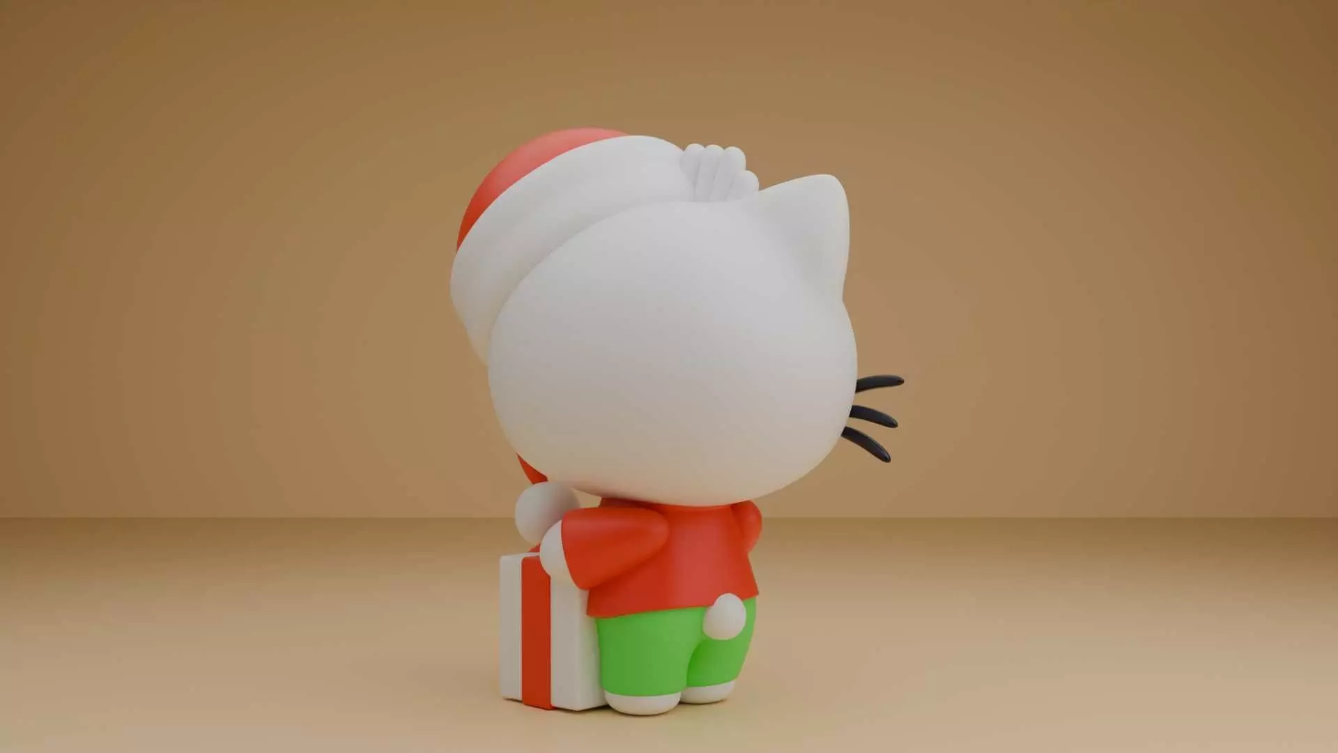 Dear Daniel Christmas figure  3D print model_3