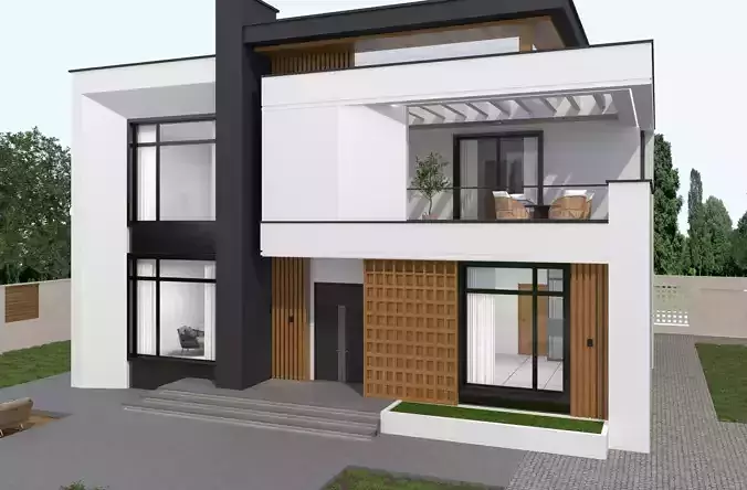 House Exterior 3D model 3
