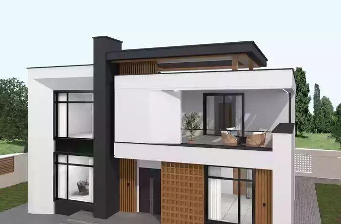 House Exterior 3D model 6