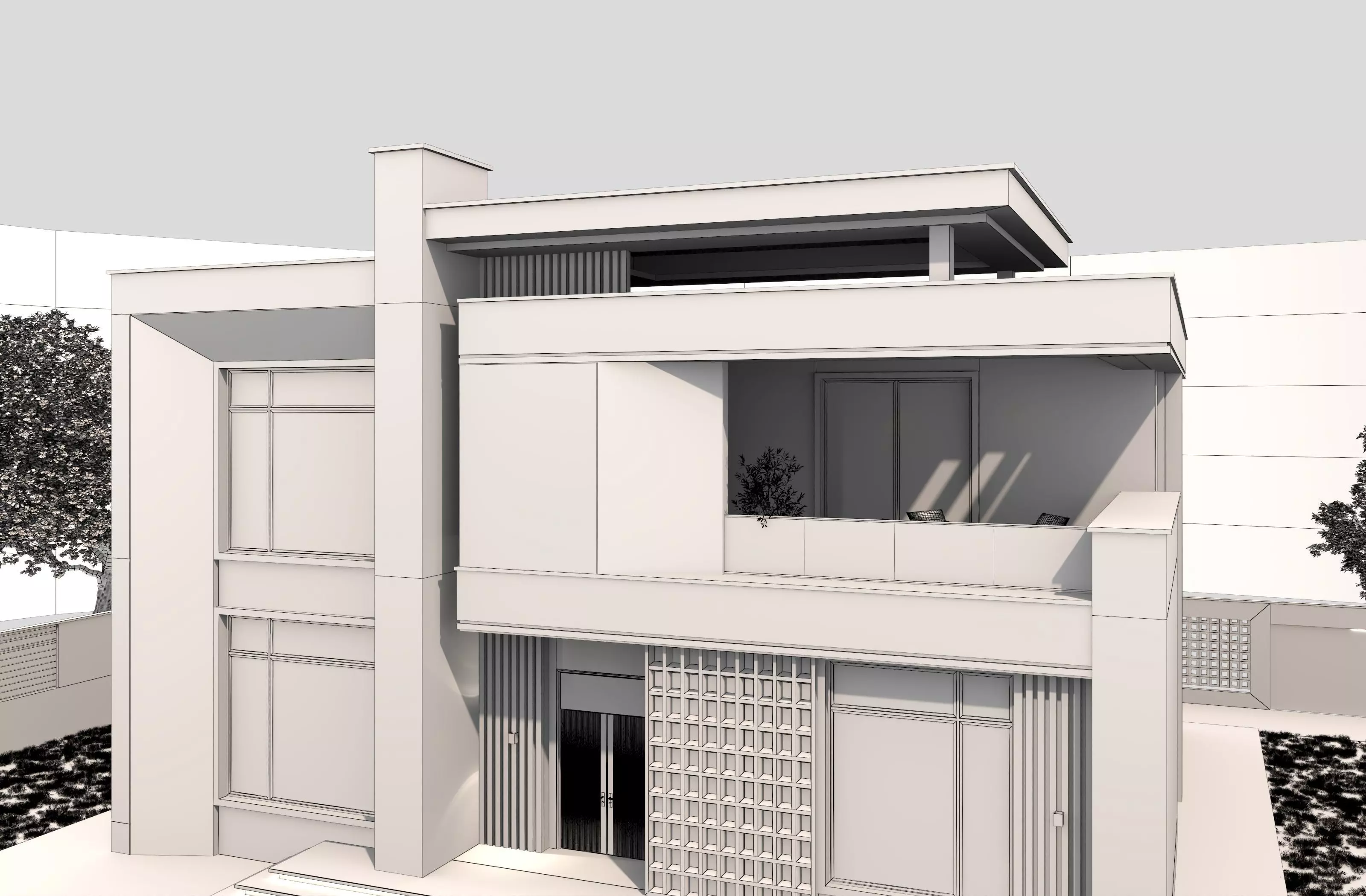 House Exterior 3D model_14