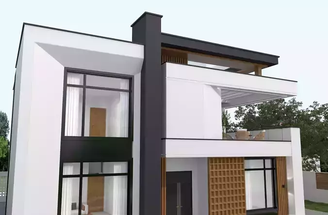 House Exterior 3D model 7