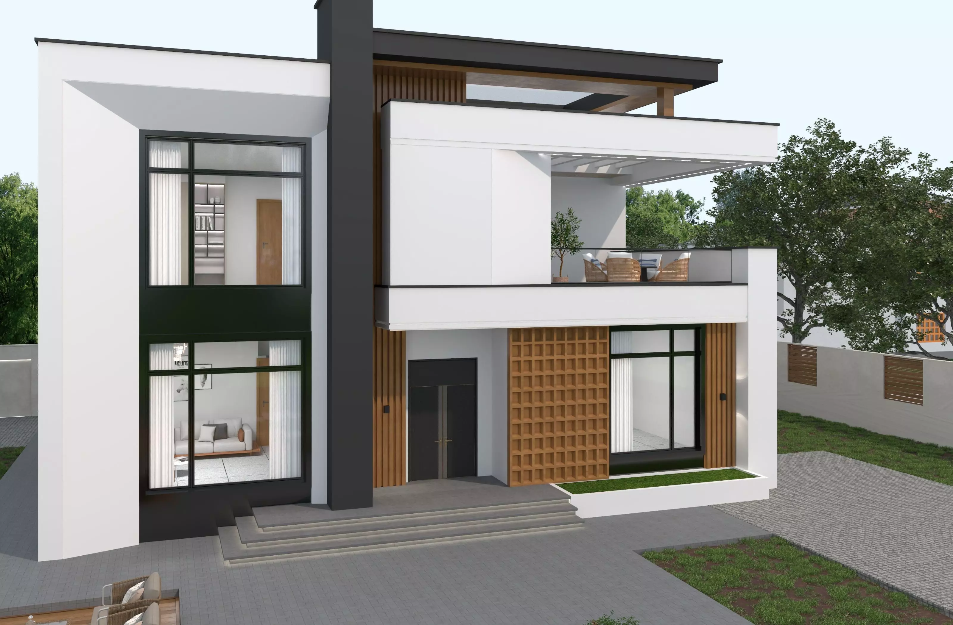 House Exterior 3D model_3