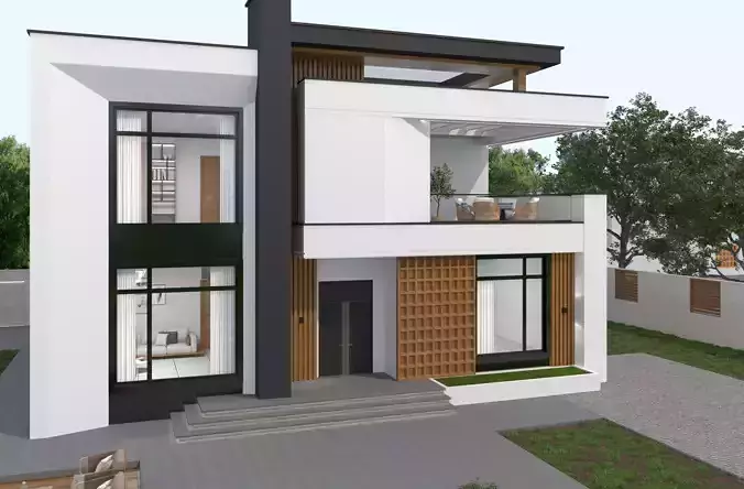House Exterior 3D model 4