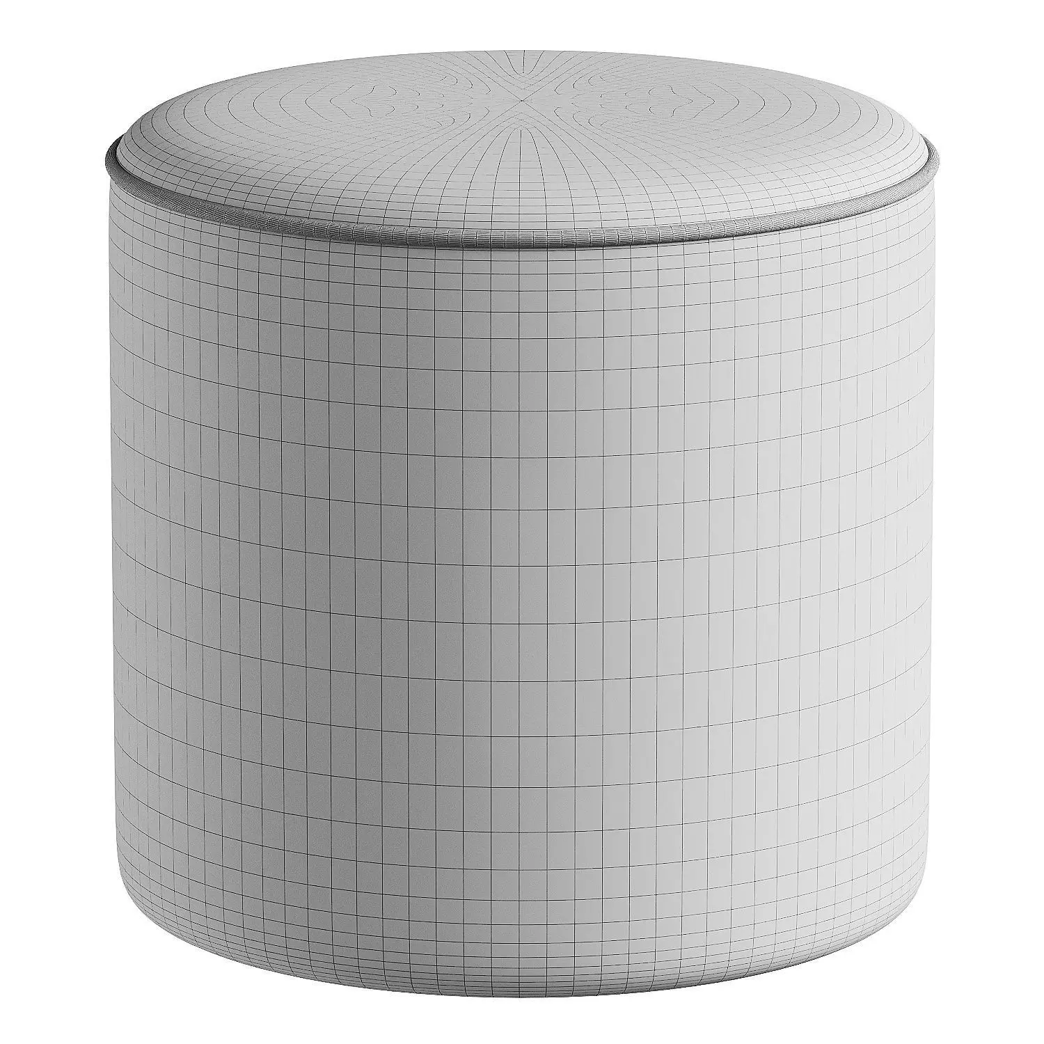 pouf barrow 3D model_6