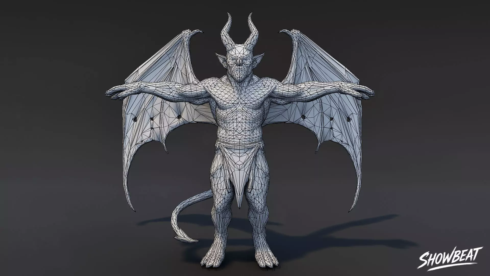 Elder Imp T-Pose Low-poly 3D model_6