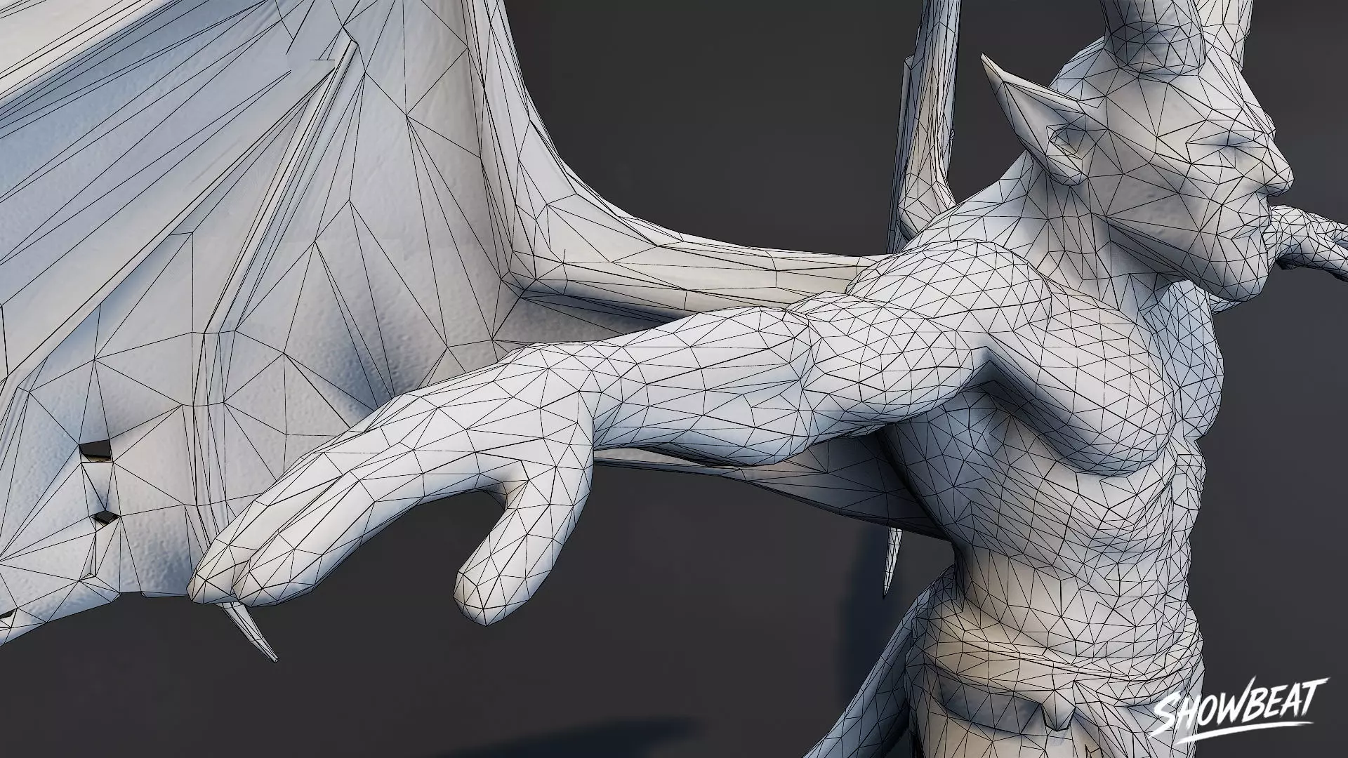 Elder Imp T-Pose Low-poly 3D model_9