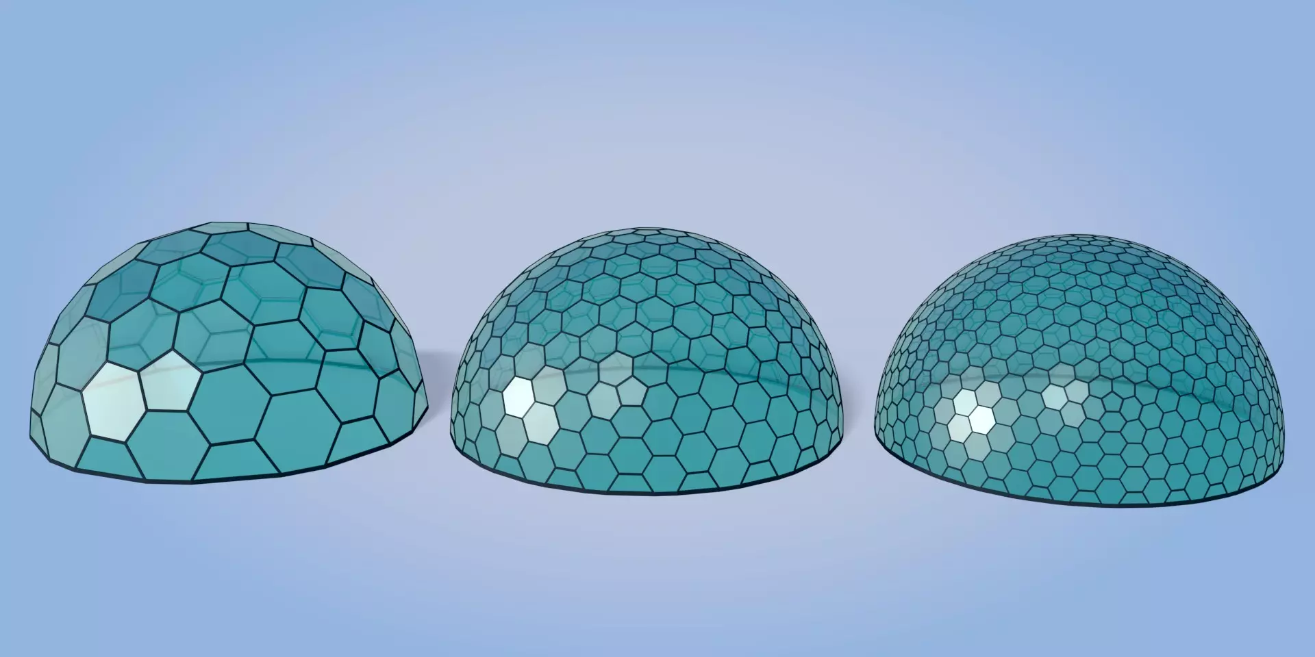 Geodesic Domes Pack Architecture Free low-poly 3D model_1