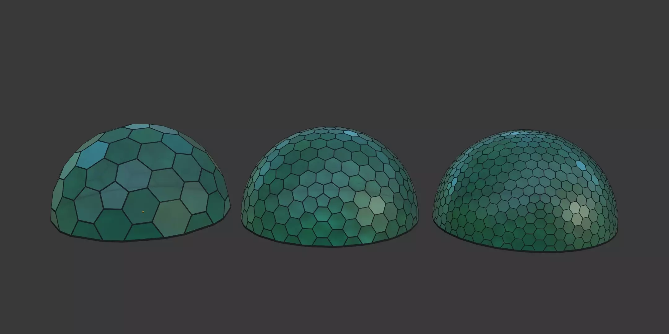 Geodesic Domes Pack Architecture Free low-poly 3D model_2