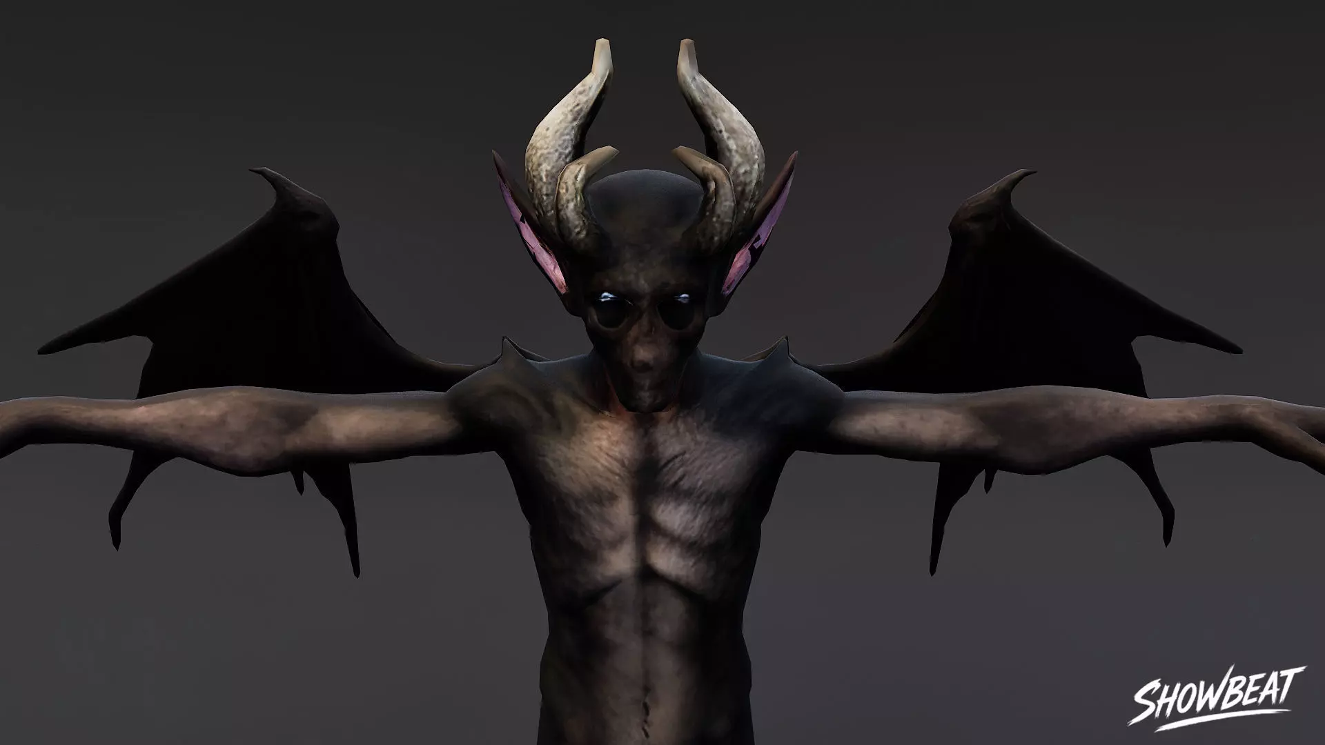Void Imp T-Pose Low-poly 3D model_4