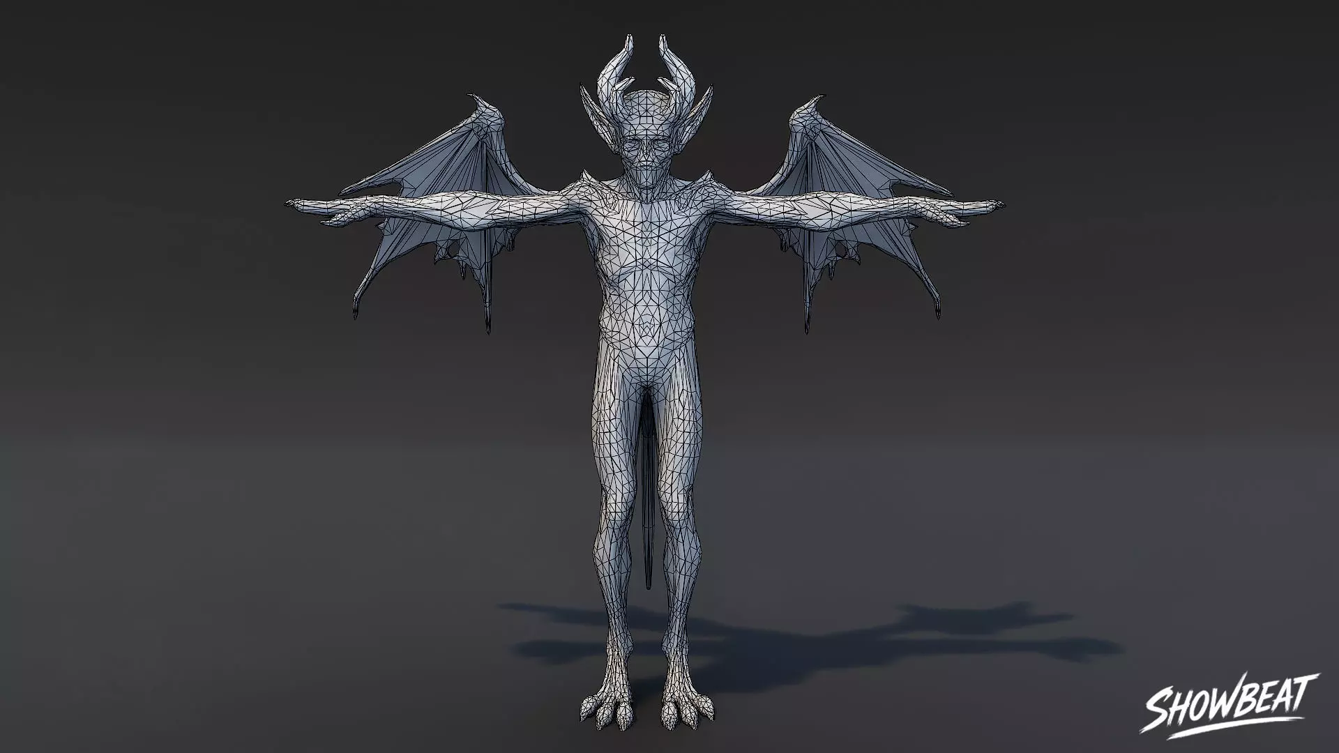 Void Imp T-Pose Low-poly 3D model_6