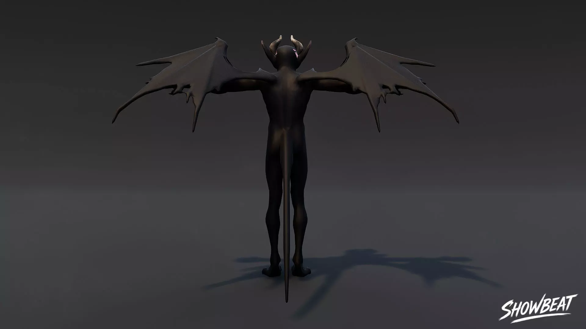 Void Imp T-Pose Low-poly 3D model_3