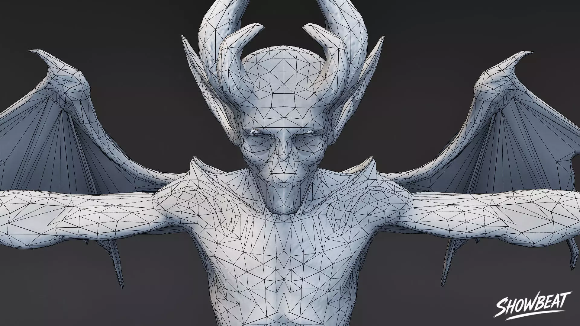 Void Imp T-Pose Low-poly 3D model_7