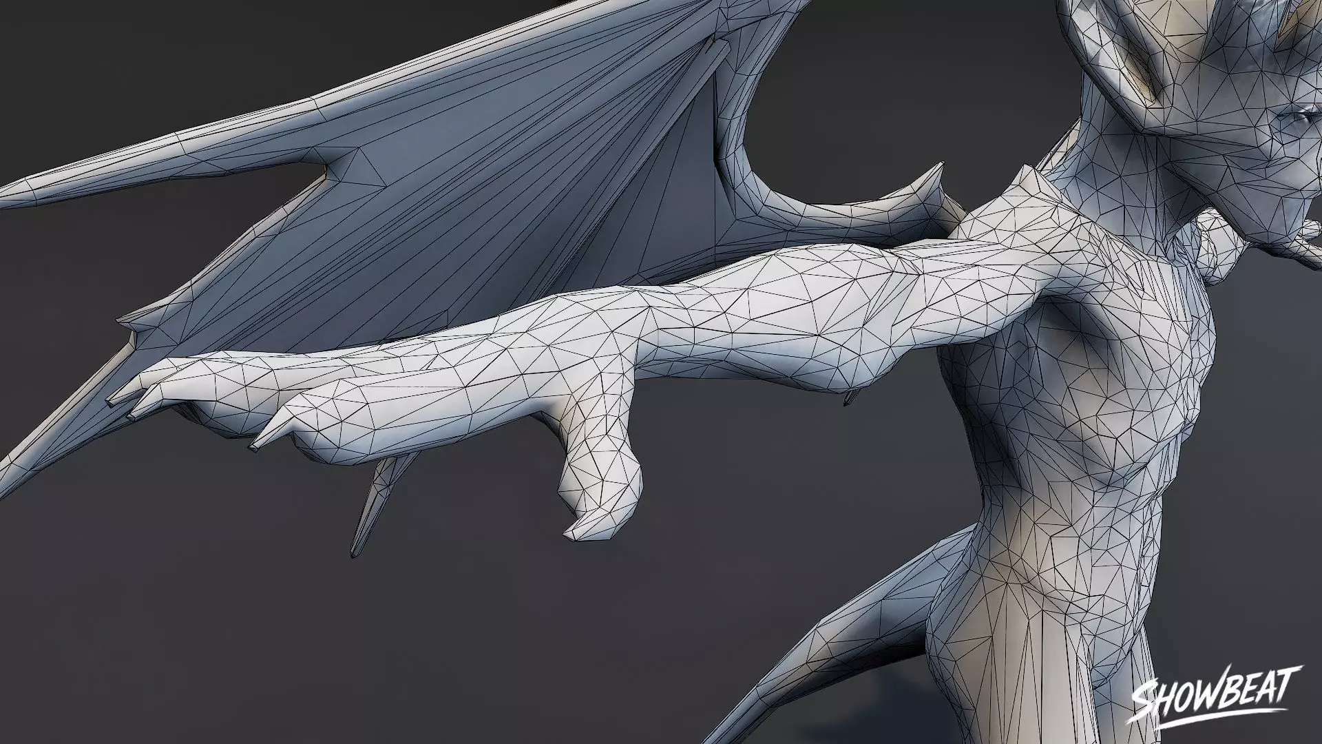 Void Imp T-Pose Low-poly 3D model_9